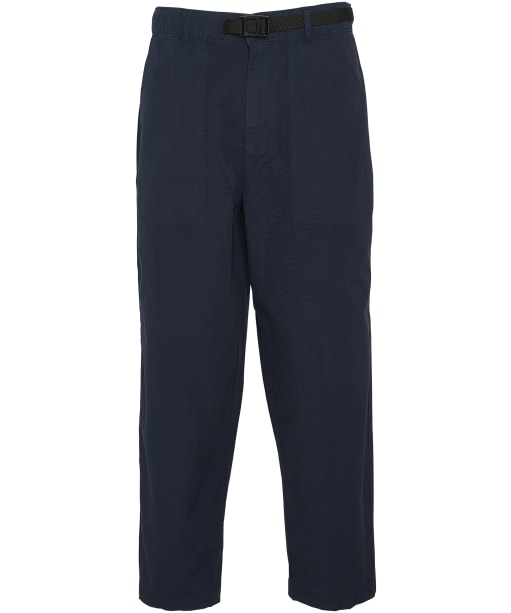Men's Barbour Grindle Canvas Twill Trousers - Navy