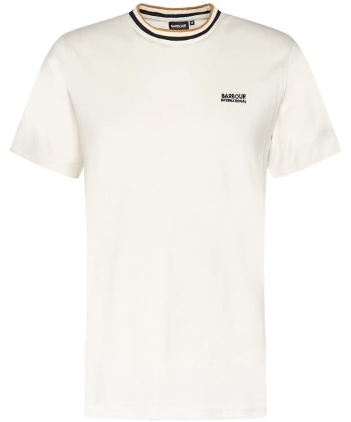 Men's Barbour International Buxton Tipped Cotton T-Shirt - Dove Grey