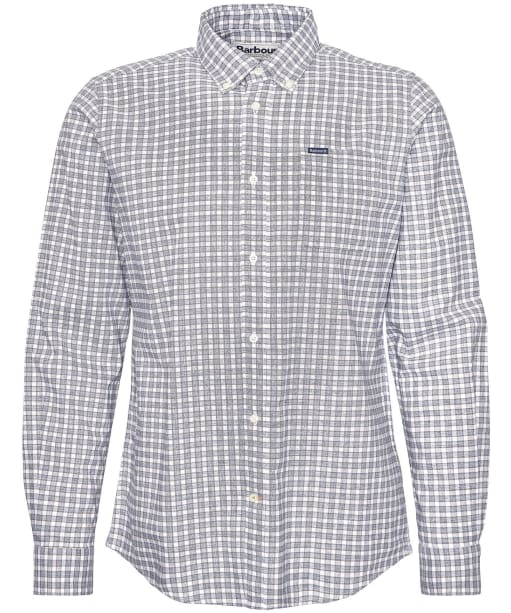Men's Barbour Banner Long Sleeve Tailored Fit Cotton Shirt - Chambray