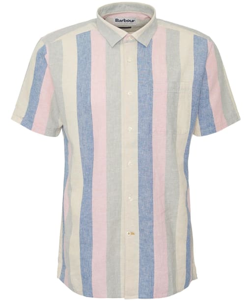 Men's Barbour Portwell Short Sleeve Summer Fit Linen Blend Shirt