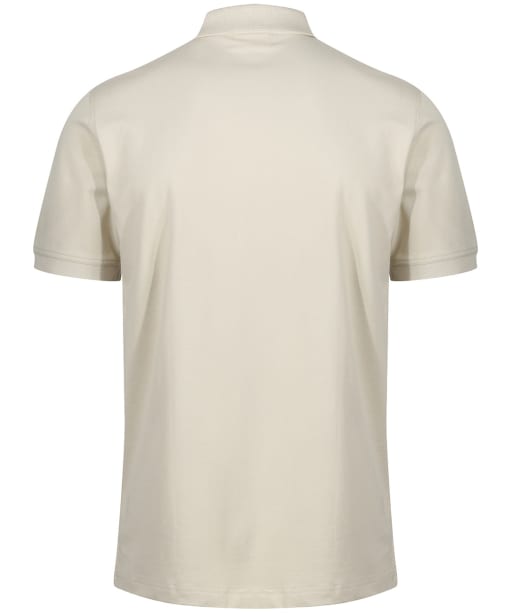 Men's GANT Regular Contrast Pique Short Sleeve Rugger Polo Shirt - Silky Beige