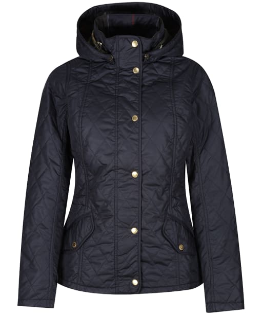 Women's Barbour Millfire Quilted Jacket - Navy / Classic