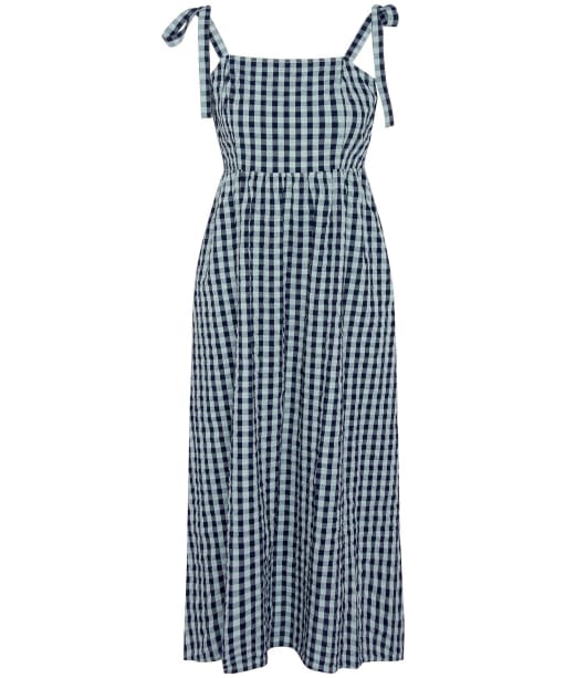 Women's Barbour Abigail Midi Dress - BLUE HAZE GINGHA