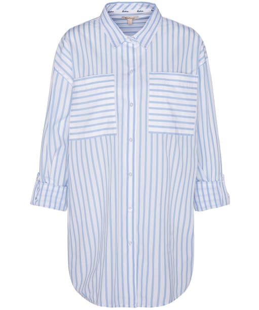 Women's Barbour Nicola Shirt - White / Blue Stripe