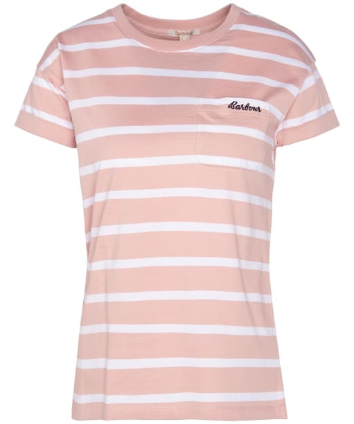 Women's Barbour Otterburn Stripe T-Shirt - Misty Rose