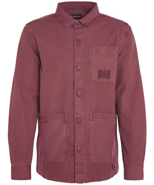 Men's Barbour Dewsbury Garment Dyed Overshirt - Desert Clay