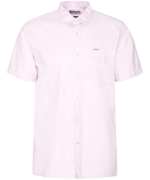 Men's Barbour Terra Dye Regular Short Sleeve Summer Shirt - Thistle