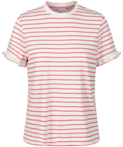 Women's Joules Daisy Short Sleeve T-Shirt - Pink / Cream Stripe