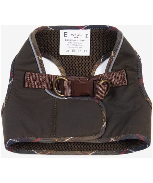 Barbour Wax Step in Dog Harness - Olive