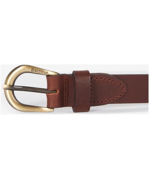 Women's Barbour Ladies Allanton Leather Belt - Brown