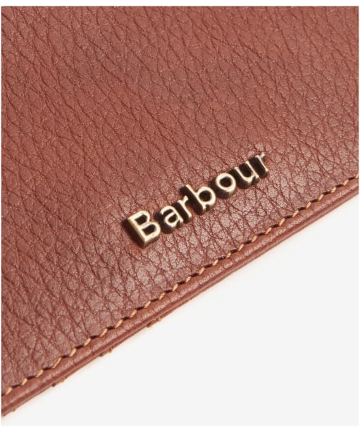 Women's Barbour Laire Leather Card Holder - Brown / Classic