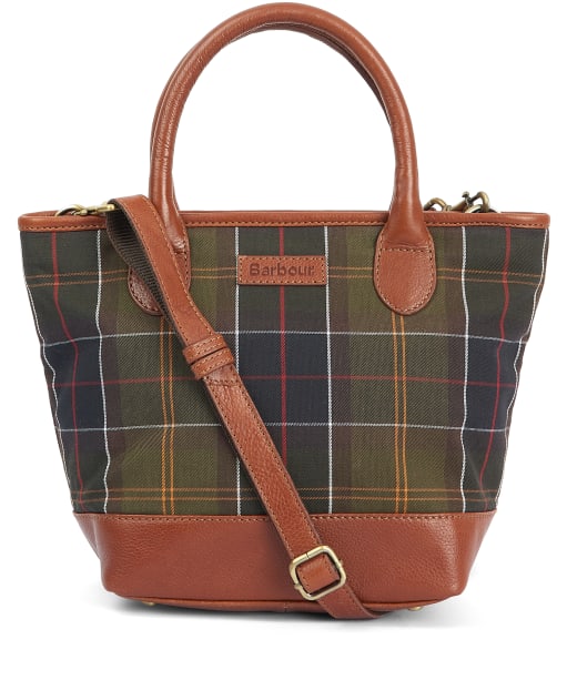 Women's Barbour Katrine Tartan Leather Tote - Classic Tartan