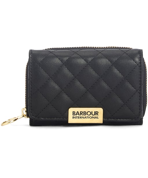 Women's Barbour International Aurora Tri Fold Purse - Black