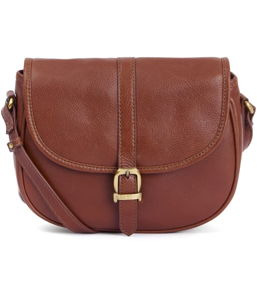 Women's Barbour Laire Medium Leather Saddle Bag - Brown