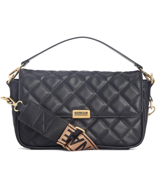 Women's Barbour International Quilted Soho Crossbody Bag - Black