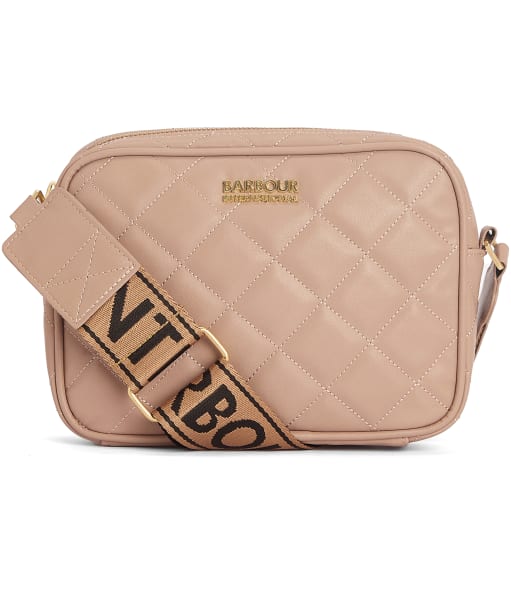 Women's Barbour International Quilted Sloane Crossbody Bag - Camel