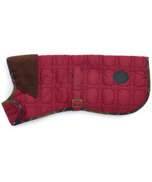 Barbour Dog Bone Quilted Dog Coat - Cranberry