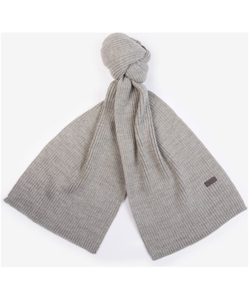 Men’s Barbour Crimdon Beanie and Scarf Gift Set - Grey