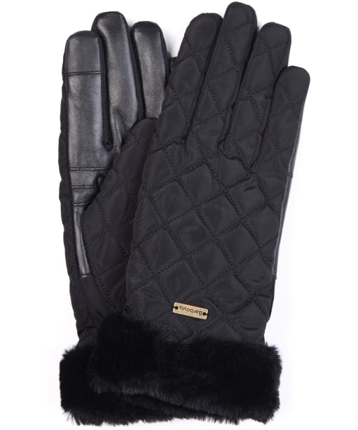 Women's Barbour Norwood Waterproof Gloves - Black