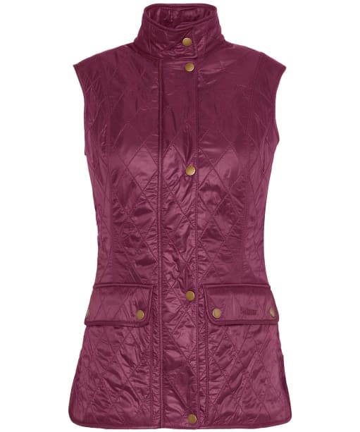 Women's Barbour Wray Gilet - CABERNET/BROWN