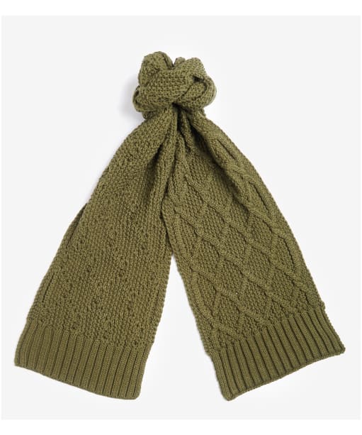 Barbour scarf olive discount