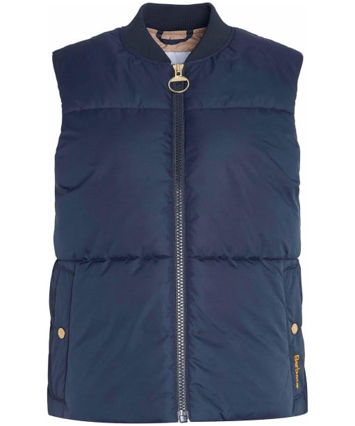 Fay Gilet - Dark Navy / Military Brown / Dark Navy