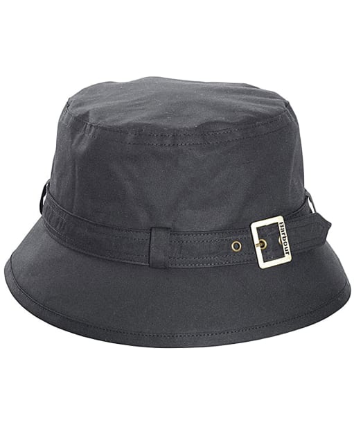 Women's Barbour Kelso Wax Belted Hat - Black