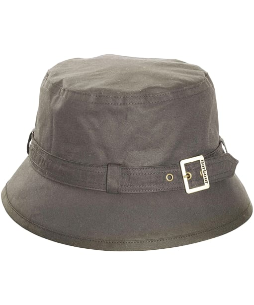 Women's Barbour Kelso Wax Belted Hat - Olive