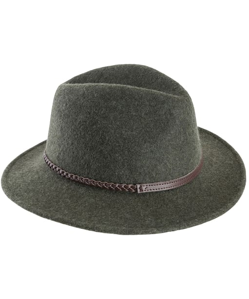 Barbour Tack Fedora Hat - Olive Melange