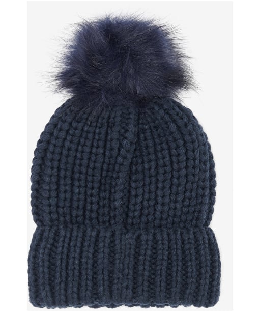 Women's Barbour Saltburn Bobble Hat - Navy