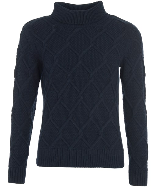 Women's Barbour Burne Roll Neck Knit - Navy