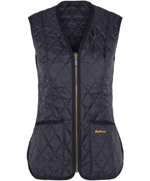 Women's Barbour Betty Quilted Waistcoat / Zip-In Liner - Black