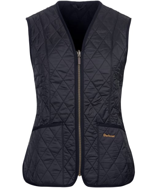 Women's Barbour Betty Fleece Waistcoat / Zip-In Liner - Black