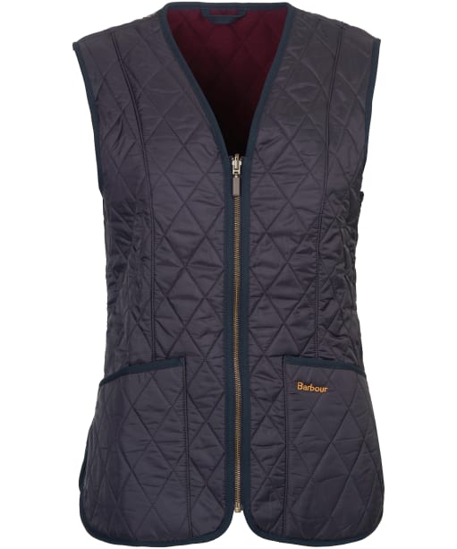 Women's Barbour Betty Fleece Waistcoat / Zip-In Liner - Navy