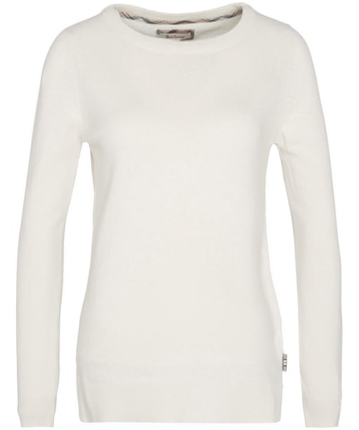 Women’s Barbour Pendle Crew Knit Sweater - ECRU/HESSIAN TAR