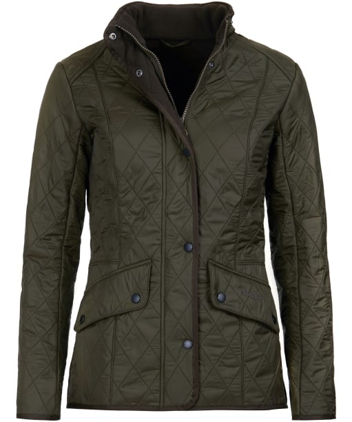 Women's Barbour Cavalry Polarquilt Jacket - Dark Olive