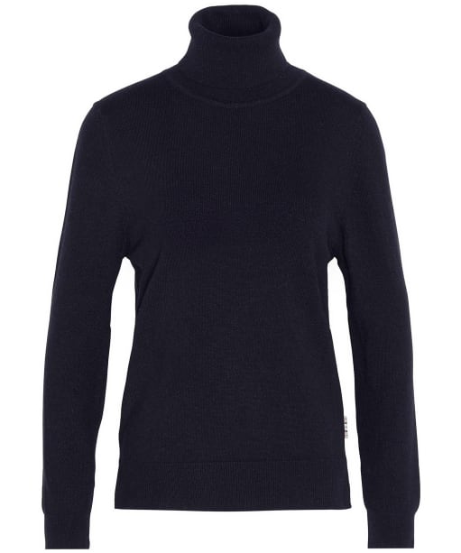 Women’s Barbour Pendle Roll Collar Sweater - BLACK/HESSIAN TA