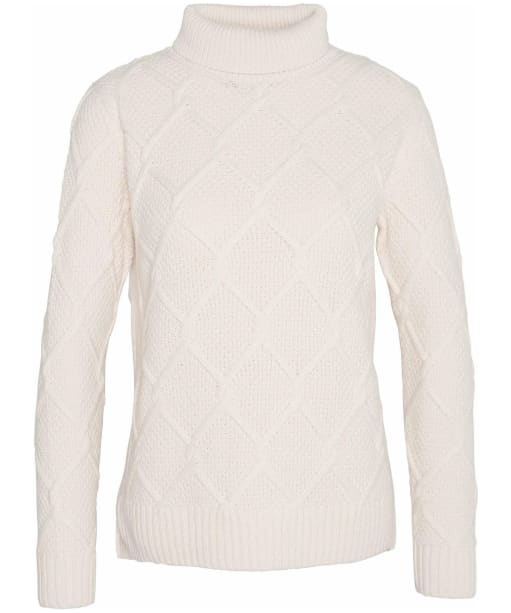 Women's Barbour Burne Roll Neck Knit - Ecru