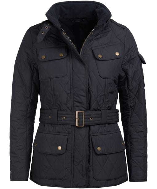 Women's Barbour International Tourer Polarquilt Jacket - Black