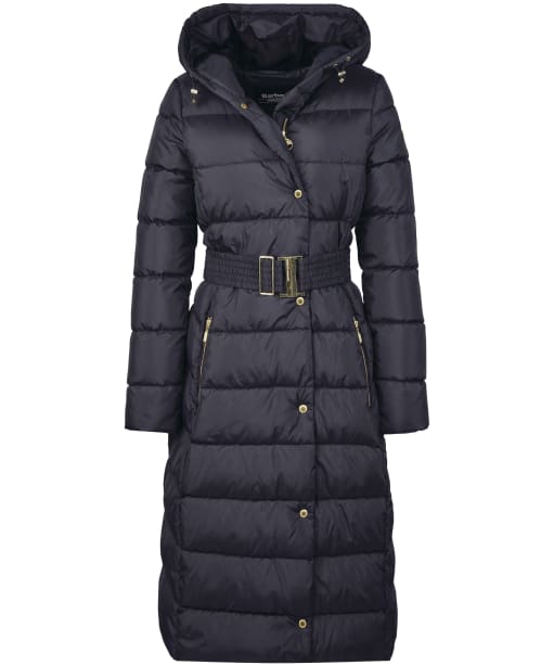 Women's Barbour International Track Line Quilted Jacket - Black