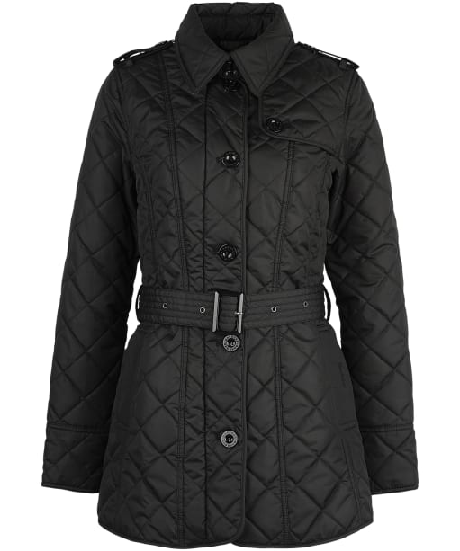 Women’s Barbour Tummel Quilted Jacket - Black / Classic Tartan