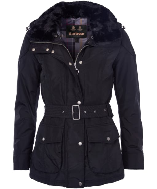 Women's Barbour International Outlaw Waterproof Jacket - Black