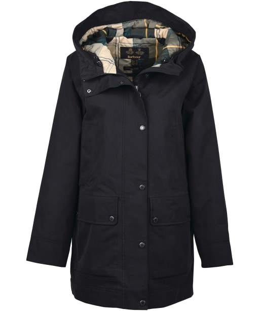 Women's Barbour Winter Beadnell Waterproof Jacket - Black / Ancient 