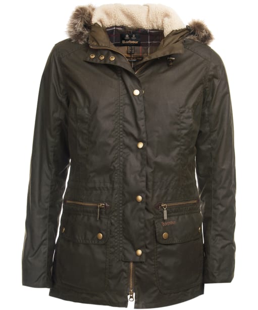 Women's Barbour Kelsall Waxed Jacket - Olive