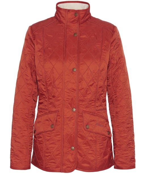 Women's Barbour Cavalry Polarquilt Jacket - Spiced Pumpkin