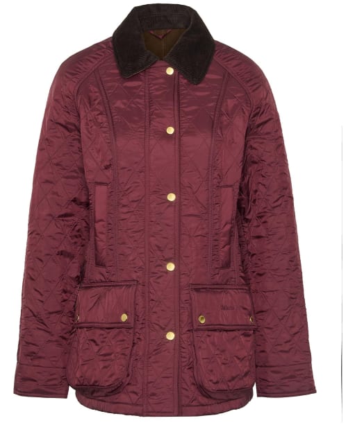 Women's Barbour Beadnell Polarquilt - CABERNET/BROWN