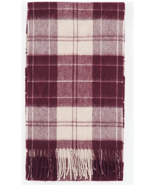 Women's Barbour Tartan Scarf - Cabernet