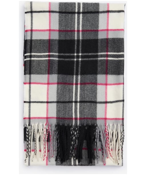 Women's Barbour Hailes Tartan Scarf - Hot Pink Monochrome