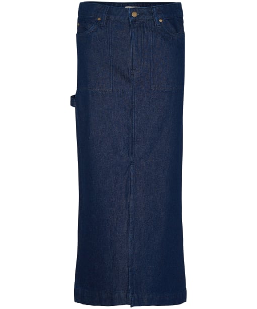 Cassie Midi Sk - Dark Indigo Wash