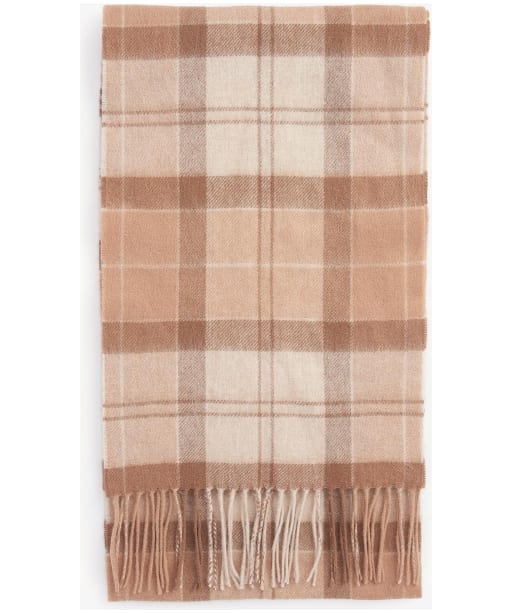 Women's Barbour Tartan Scarf - Camel